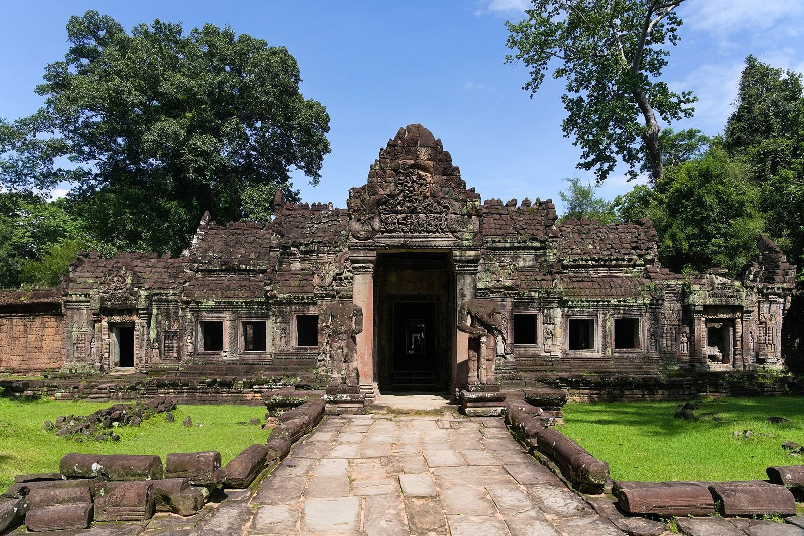 Entrance to the Preah Khan temple, Angkor, Cambodia