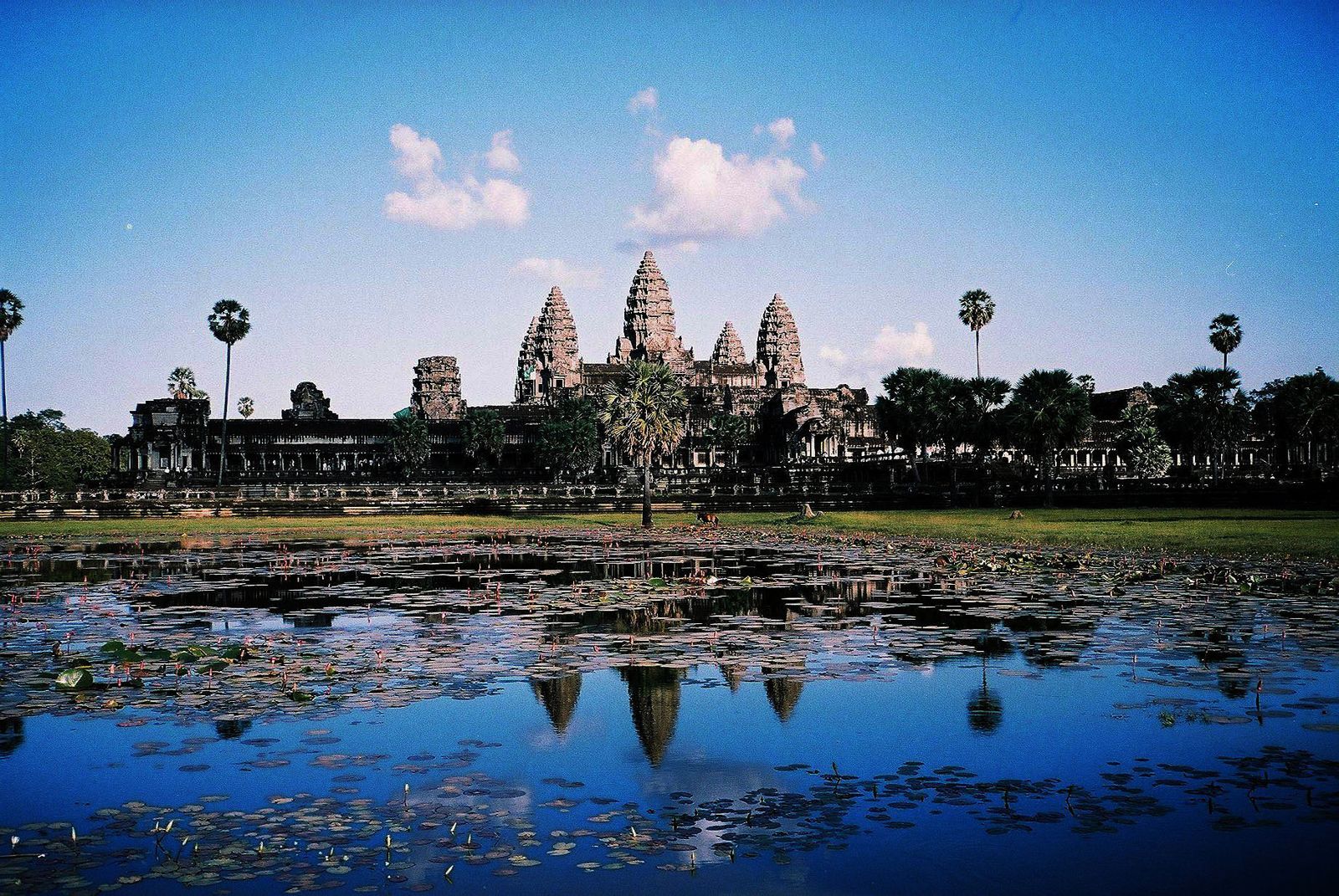Angkor Wat from north lotus pond
