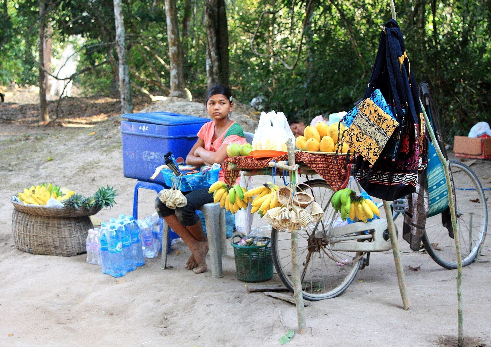 Angkor Wat fruit vendor